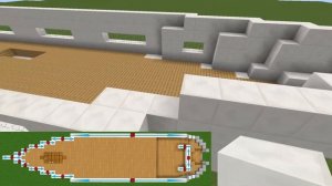 Большая яхта в майнкрафте