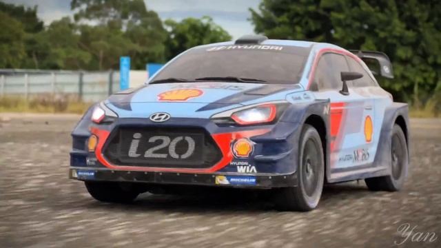 Tamiya TT02 Hyundai i20 wrc rally rc car смотреть онлайн