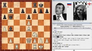 Шахматы. СЕНСАЦИОННАЯ ПАРТИЯ Анатолий Карпов – Энтони Майлс!