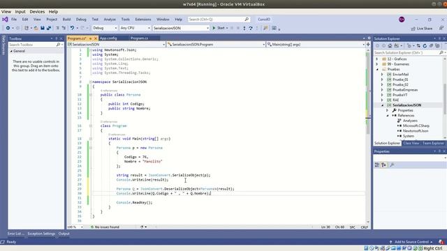 OOP-C# - 07.02 Serializar objetos con NewtonSoft (JSON) смотреть онлайн