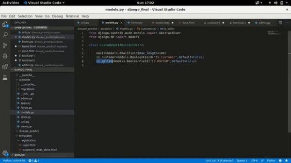 Python Django models add radio button and checkbox to forms