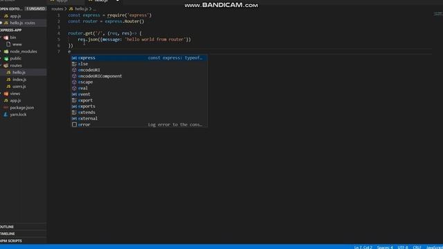 express app with simple router смотреть онлайн