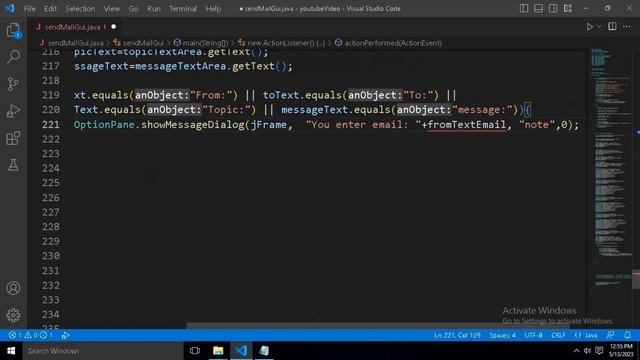 Button ActionListener in Java GUI | Sending Email | #dragcoder смотреть онлайн