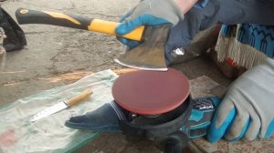 ТОЧИМ НОЖИ НА БОЛГАРКЕ