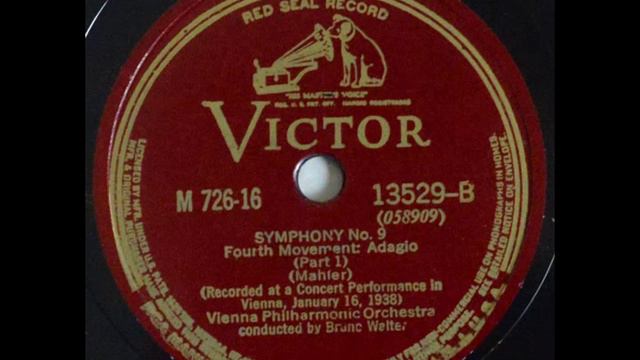 Gustav Mahler Symphony No.9 4th movement_ Bruno Walter with Vienna Philharmonic Orchestra in 1938 смотреть онлайн
