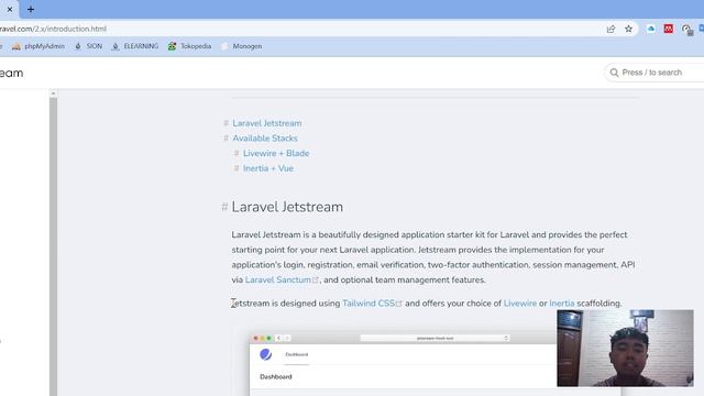 TUTORIAL INSTALL LARAVEL, JETSTREAM, TAILWIND CSS, VUE JS, INERTIA JS смотреть онлайн