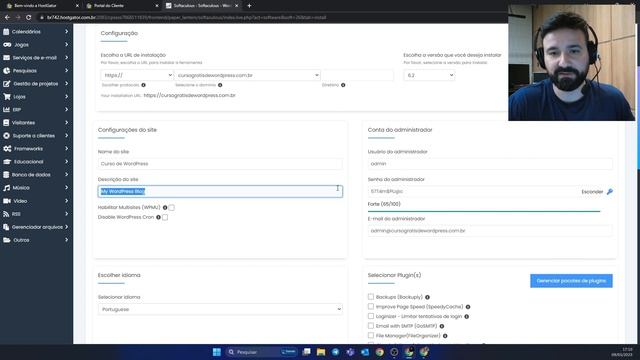 Como instalar WordPress com Softaculous - muito fácil e rápido | Aula 03 смотреть онлайн