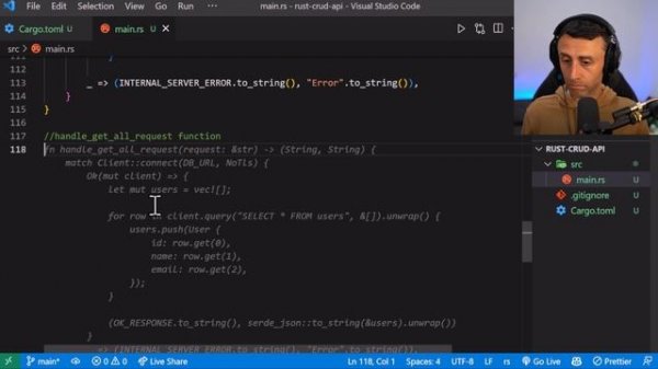 Rust ? CRUD Rest API - Rust, Postgres, Docker, Docker Compose