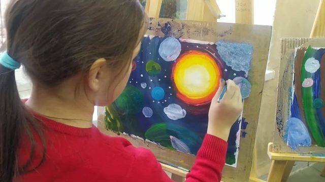 рисуем с детьми космос смотреть онлайн