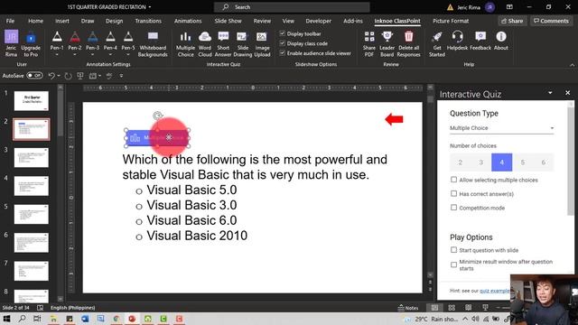 Powerpoint - Based Interactive Quizzing Tool | Classpoint Tutorial TAGALOG | ICT TECH GURU смотреть онлайн