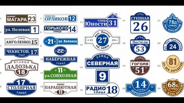 Адресные таблички ролик смотреть онлайн