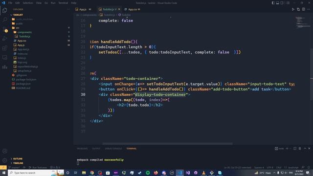 React Task List App Tutorial - Using hooks / Functional Components смотреть онлайн