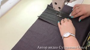 Обработка застёжки поло втачными планками