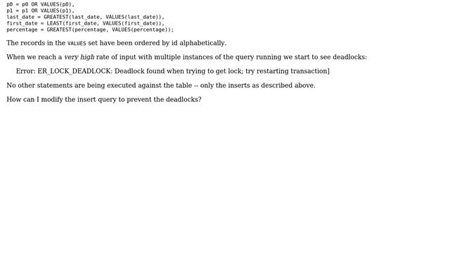 Databases: Deadlock in INSERT ... ON DUPLICATE KEY UPDATE (2 Solutions!!) смотреть онлайн