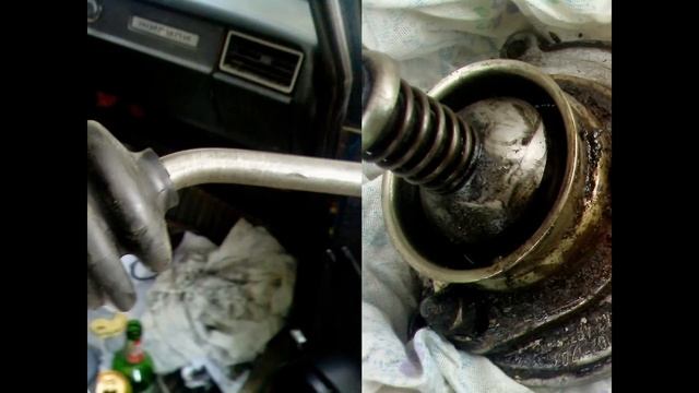 Замена рычага КПП ВАЗ 5ст., ваз 2107 5 ступенчатая, рычаг коробки передач, кулиса разборка и сборка смотреть онлайн