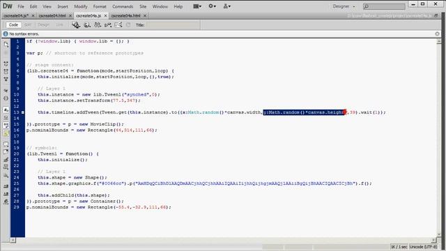 HTML5 (CreateJS): Animate with JavaScript смотреть онлайн