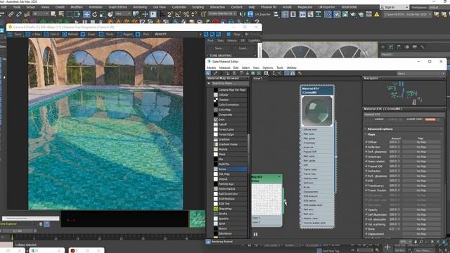 How to Render with Corona Renderer_3Ds Max simple Tutorial _Material water poll смотреть онлайн
