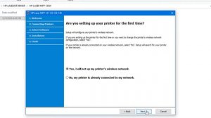 HP Laser MFP  135w wireless setup using USB connection