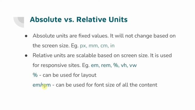 CSS Units - Absolute and Relative units | Web Development in Tamil | Coding Awareness смотреть онлайн