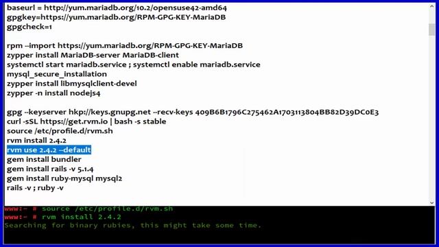 How To Use Mariadb MySQL With Your Ruby on Rails Application on OpenSUSE Leap 42.2 смотреть онлайн