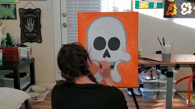I paint a skull but make it groovy; speedpainting #5 смотреть онлайн