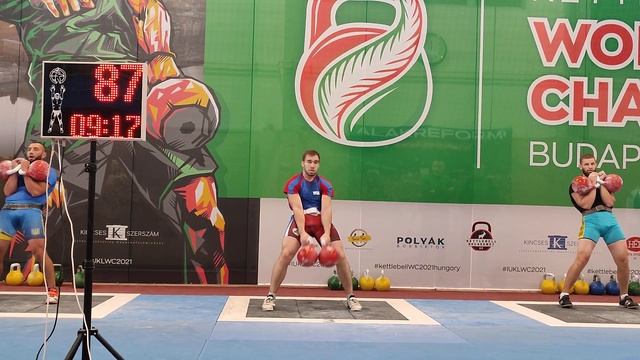 Иван Кулаков. Толчок ДЦ (2*32 кг). Чемпионат мира 2021, Будапешт смотреть онлайн