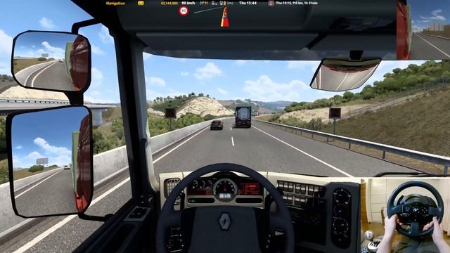 【ETS2】Renault Premium High Roof / Thrustmaster T300RS GT EDITION + TH8A【4K60fps】 смотреть онлайн