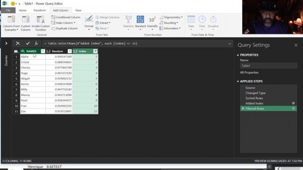 Using Parameters in Power Query to Generate Random Data + Data Validation