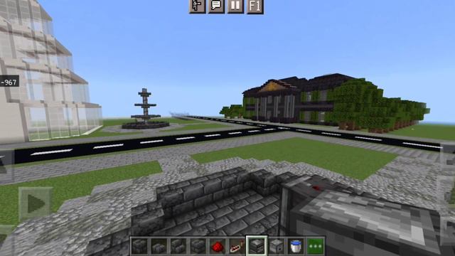 как построить механический фонтан в Minecraft/Город в майнкрафт строим фонтан/Мой Город Майнкрафт/ смотреть онлайн
