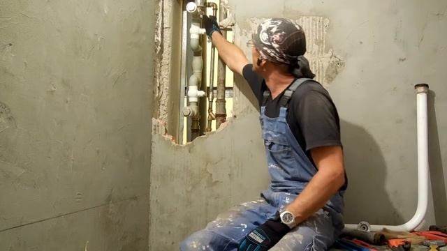 Перемычка в стояк ГВС. Отвод для змеевика. смотреть онлайн