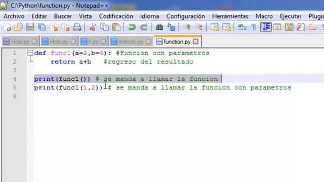 Como mandar a llamar una función Python 3.6 смотреть онлайн