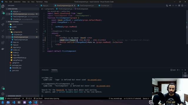 Learn Modern React | #5: Conditional Rendering смотреть онлайн