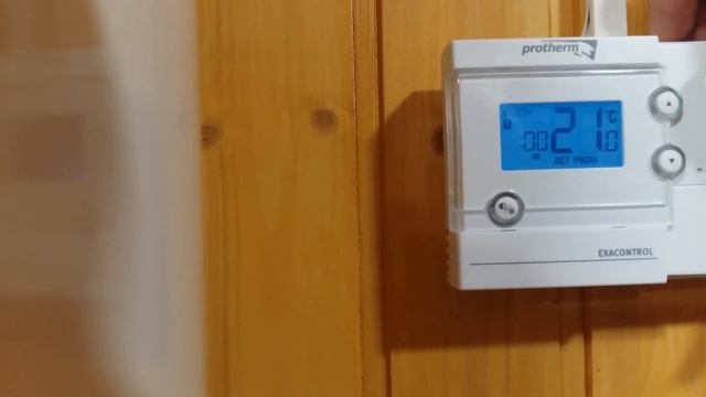 Как настроить комнатный термостат Exacontrol 7 Protherm смотреть онлайн