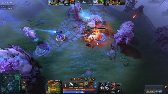 DOTA 2 - Bristleback fountain triple RAMPAGE 1vs5 смотреть онлайн