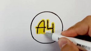 Как нарисовать логотип ВЛАДА А4 /How to draw a VLAD A4 logo Сахарные соты из сериала Игра в кальмар