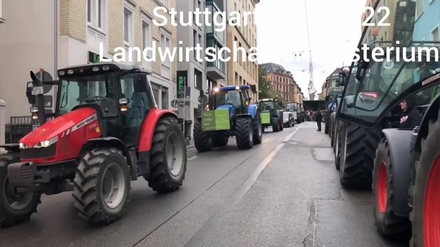 Bauernprotest In Deutschland, Stuttgart 31.8.2022 Landwirtschaftsministerium, Baden-Württemberg