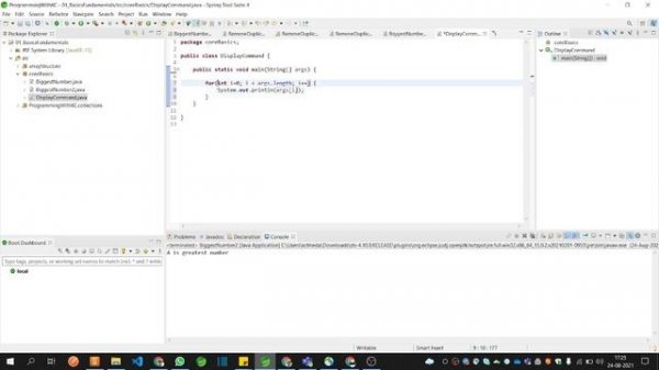 Command line argument Core Java Runtime Exception how to take user input without scanner class