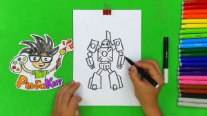 Как нарисовать ТОБОТА робота трансформера