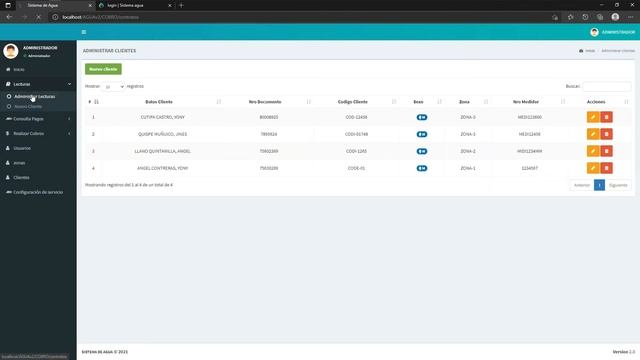 SISTEMA DE COBRO DE AGUA ECHO EN PHP смотреть онлайн