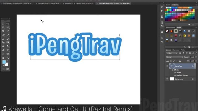 Photoshop - Club Penguin Style Logo Tutorial смотреть онлайн