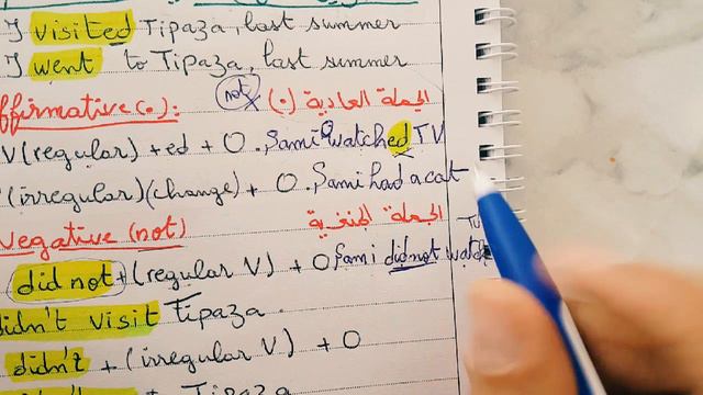 The past simple الماضي البسيط ل.انجليزية الثانية متوسط MS2 смотреть онлайн
