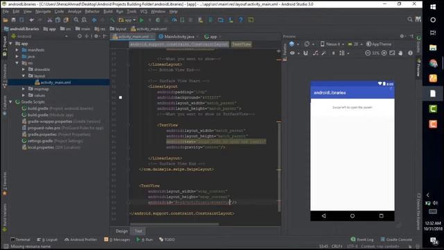 Swipe to delete || Android Library || Ready to use смотреть онлайн