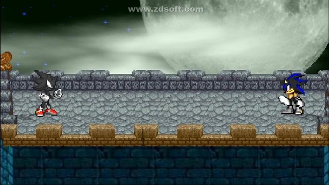 Ssf2 Mod: Semi Dark/Dark Sonic Vs Seelkadoom