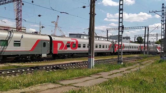 Пассажирский поезд Москва-Волгоград. Павелецкое направление МЖД. смотреть онлайн