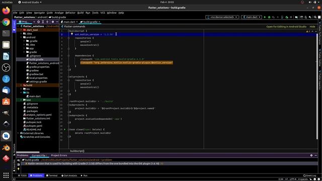 Flutter Gradle Error смотреть онлайн