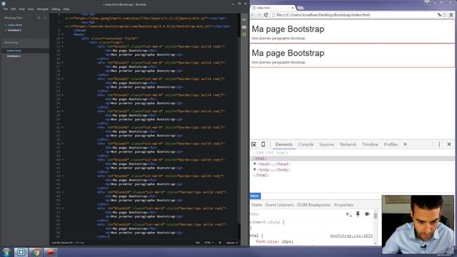 Bases de Bootstrap | Partie 4 - Grid System 2 (Système de Grille) смотреть онлайн