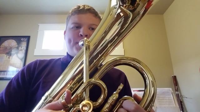 How to play the F major scale (2 octaves) (Baritone/Euphonium) смотреть онлайн