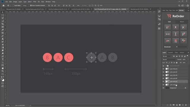 ReOrder - Layer Panel Sorting Kit (Photoshop CC 2015+) смотреть онлайн