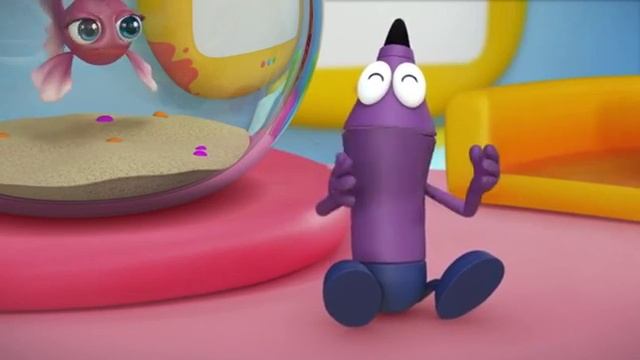 Каракули. Серия 13 - Как нарисовать вампира. Обучающие мультфильмы для малышей смотреть онлайн