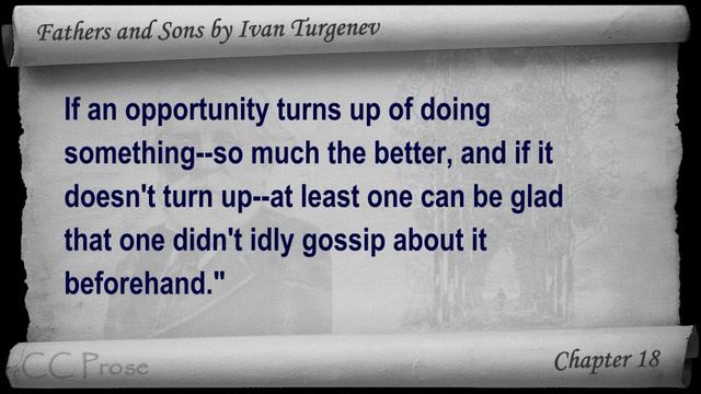 Chapter 18 - Fathers and Sons by Ivan Turgenev смотреть онлайн
